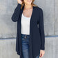 Basic Bae Full Size Open Front Long Sleeve Cover Up Cardigan