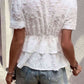 Surplice Neck Layered Peplum Top