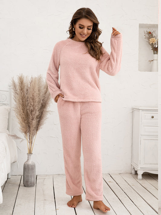 Vixen Teddy Long Sleeve Top and Pants Lounge Set