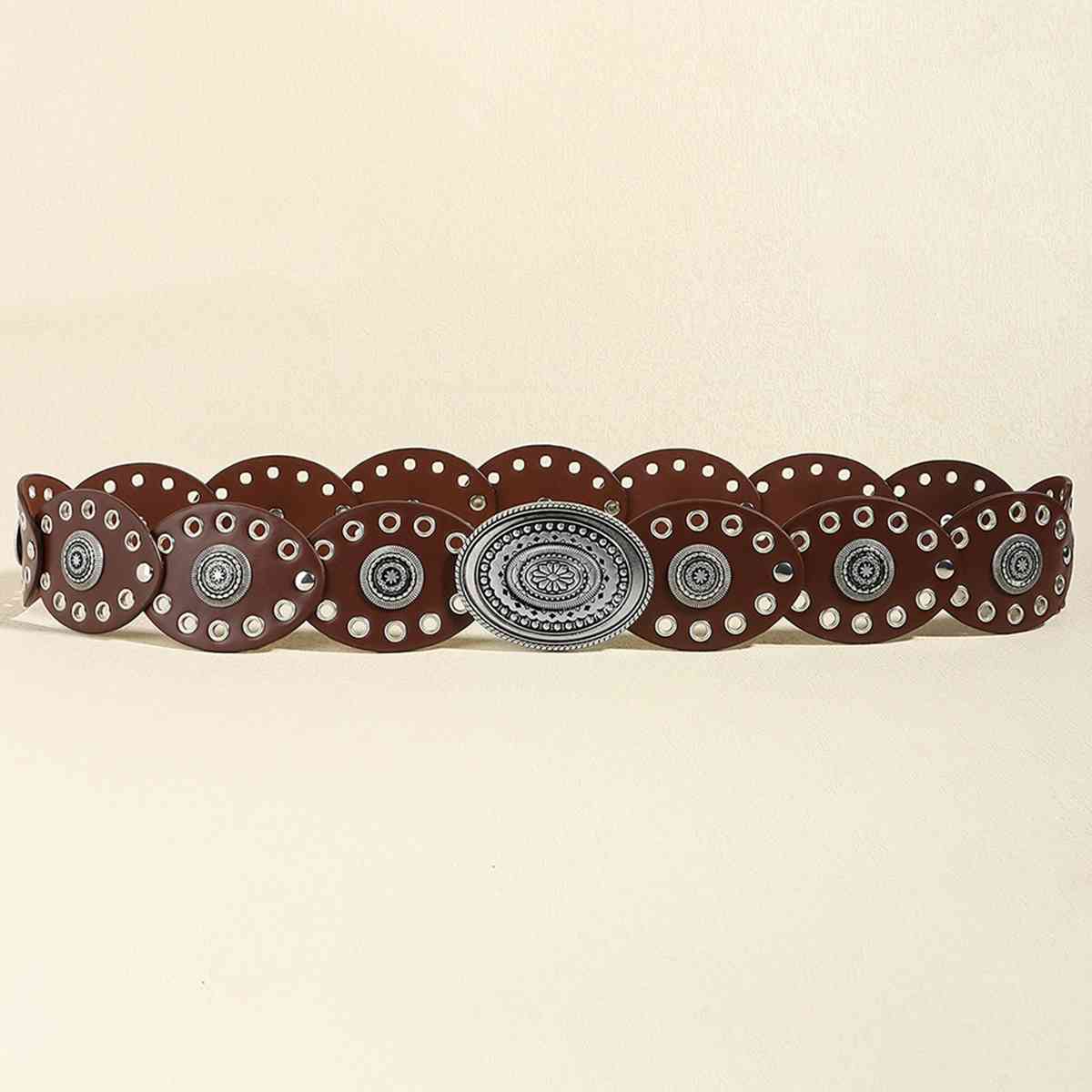 ChicBelts Oval PU Belt