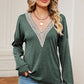 V-Neck Dropped Shoulder T-Shirt
