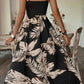 BelonkaDani Printed Sleeveless Scoop Neck Slit Dress