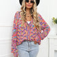 Button Up Dropped Shoulder Cardigan