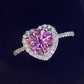 Women's Lifelong Journey 1 Carat Moissanite Heart Ring