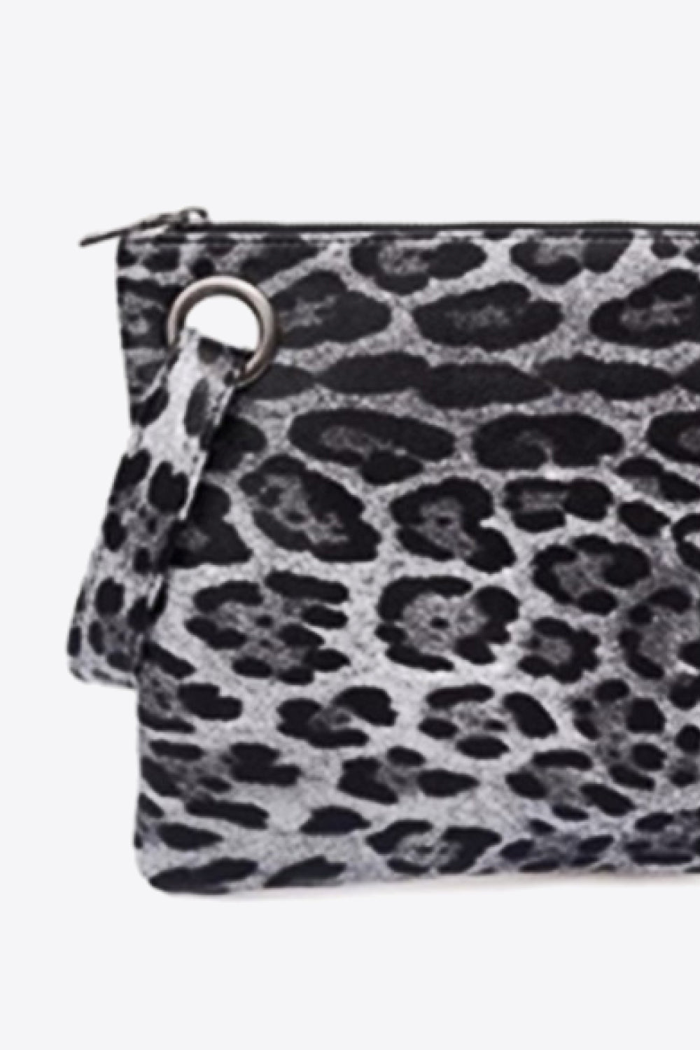 One Size Shana Leopard PU Leather Clutch