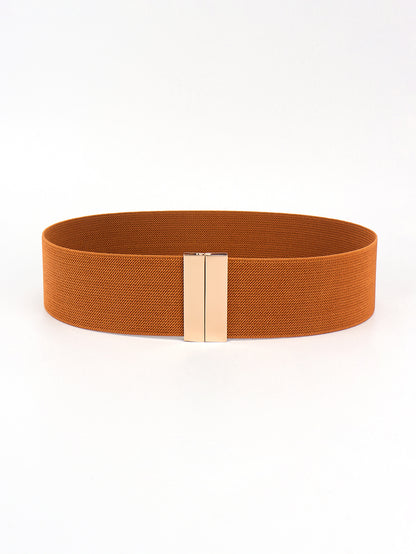 Women's Alloy Buckle Elastic Belt