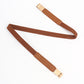 Women's PU Elastic Skinny Belt