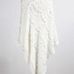 Fringe Openwork Surplice Cape Sleeve Poncho