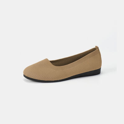 Yana Lynn Round Toe Knit Ballet Flats