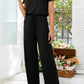 Women's Full Size Round Neck Open Back Jumpsuit with Pockets