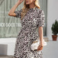 Floral Mock Neck Mini Dress