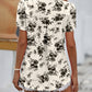 Malibu Dreams Full Size Ruche V-Neck Petal Sleeve Top