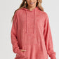 Full Size Long Sleeve Front Pocket Hoodie