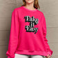 Simply Love Full Size TAKE IT EASY Graphic Sweatshirt