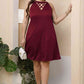 Plus Size Cutout Round Neck Sleeveless Dress