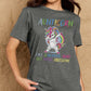 Simply Love Full Size AUNTICORN LIKE A NORMAL AUNT BUT MORE AWESOME Graphic Cotton Tee