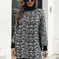 Heathered Turtleneck Mini Sweater  Dress