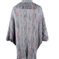 One Size Fringe Detail Printed Poncho
