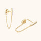 Moissanite 925 Sterling Silver Connected Earrings