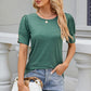 Round Neck Puff Sleeve T-Shirt