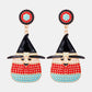 Witch's Hat Shape Synthetic Pearl Dangle Earrings