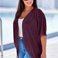Plus Size Ribbed Cocoon Cover Up