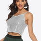 Women's Sequin Cropped Cami