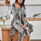 Women's Floral Cami, Pants, and Robe Lounge Set