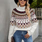 Turtleneck Ribbed Trim Sweater