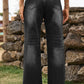 BeyondYou Distressed Buttoned Loose Fit Jeans