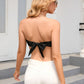 Printed Tie-Back Pointed Hem Top