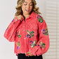 Sequin Raw Hem Jacket
