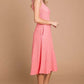Culture Code Texture Square Neck Tank Dress with Pockets