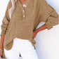 Full Size Buttoned Long Sleeve Blouse