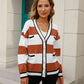 Striped Button Down Cardigan