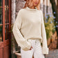 Mock Neck Drop Shoulder Sweater