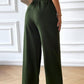 Drawstring Wide Leg Pants with Pocketed
