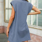 Round Neck Cap Sleeve Dress