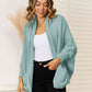 Open Front  Cardigan with Pockets