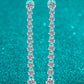 1.18 Carat Moissanite Long Earrings