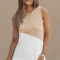 Contrast Round Neck Tank Top 🦋