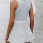 Women's Striped Lace Trim Round Neck Tank
