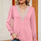 V-Neck Long Sleeve T-Shirt