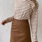 Round Neck Striped Dropped Shoulder T-Shirt
