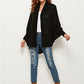 Open Front Batwing Sleeve Cardigan
