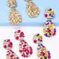 Teardrop Shape Zinc Alloy Dangle Earrings
