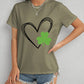 Heart Lucky Clover Short Sleeve T-Shirt