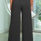 Drawstring Wide Leg Pants with Pockets