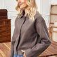 Button Up Collared Neck Jacket
