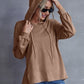 Drawstring Pocketed Dropped Shoulder Hoodie